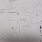 A schematic of planned TxDOT sidewalk improvements within Floydada city limits.