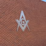 New signage along the side of the Floydada Lodge of Freemasons. (Tony St. James/FCR)