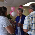 A retirement celebration was held for Judy Thayer (center) at Floyd County Abstract on Friday, July 22, 2022. Judy is retiring after 26 years of service. (Ryan Crowe/FCR)