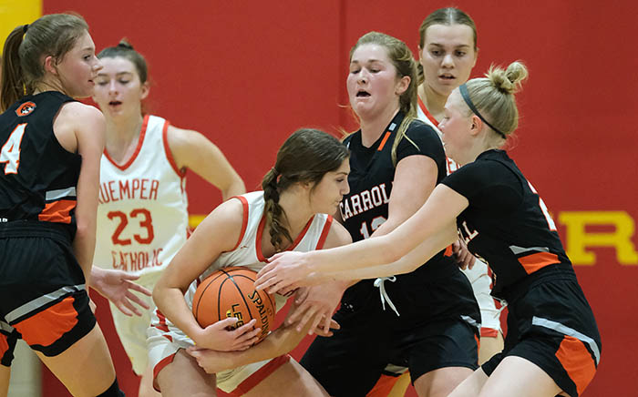 Brincks Exteriors Sports Report: Kuemper Girls Grab Only Lead of the Game Late in Win over Carroll on Tuesday