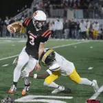 fb-chs-ahs100-25-10-24: Carroll High wins a Class 3A district title with a 35-7 win over Atlantic in a battle of 3-0 teams (in district play) at Carroll Athletic Field on Friday, October 24, 2025.