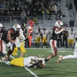 fb-chs-ahs104-25-10-24: Carroll High wins a Class 3A district title with a 35-7 win over Atlantic in a battle of 3-0 teams (in district play) at Carroll Athletic Field on Friday, October 24, 2025.