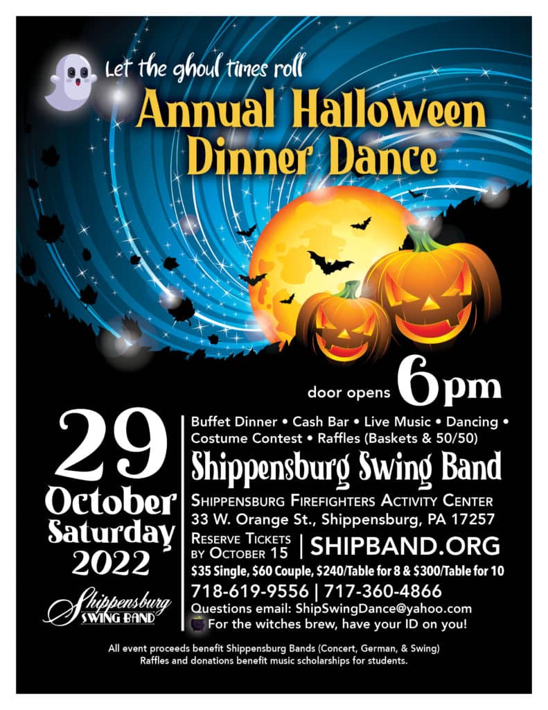 Shippensburg Band presents a Halloween Dinner Dance WAYZ Harrisburg, PA