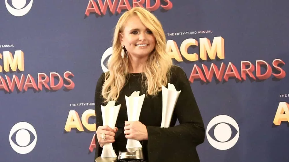 Miranda Lambert at the 53rd Annual Academy of Country Music Awards on April 15^ 2018 at the MGM Grand Arena in Las Vegas^ Nevada.
