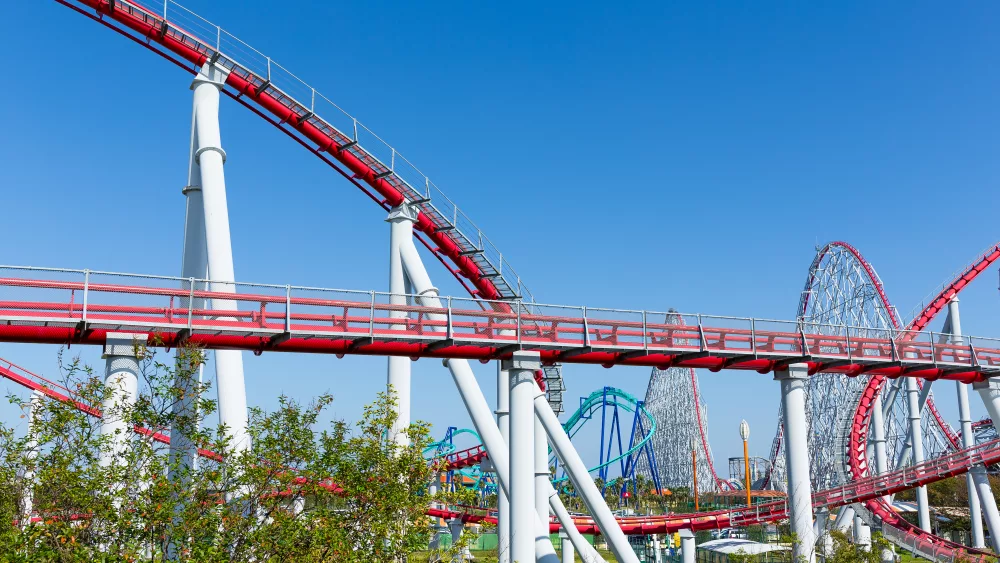 roller-coaster-in-amusement-park