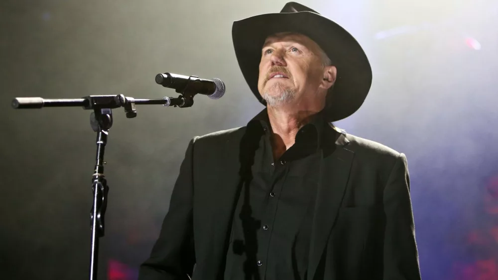 Trace Adkins performs at America Salutes You and Wall Street Rocks Presents Guitar Legends For Heroes at Terminal 5 on November 29^ 2017 in New York City.