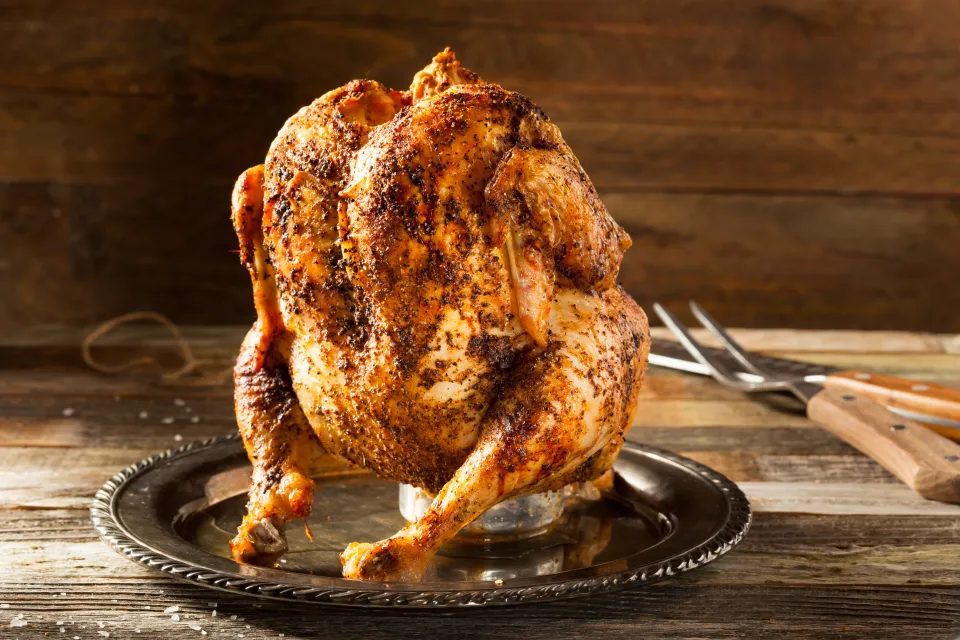 homemade-grilled-beer-chicken-bbq-1081053377