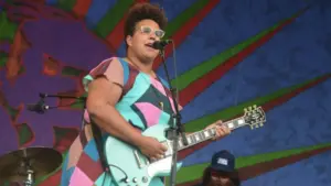 The Alabama Shakes with Brittany Howard perform at the 2017 New Orleans Jazz and Heritage Festival New Orleans^ Louisiana - April 29^ 2017
