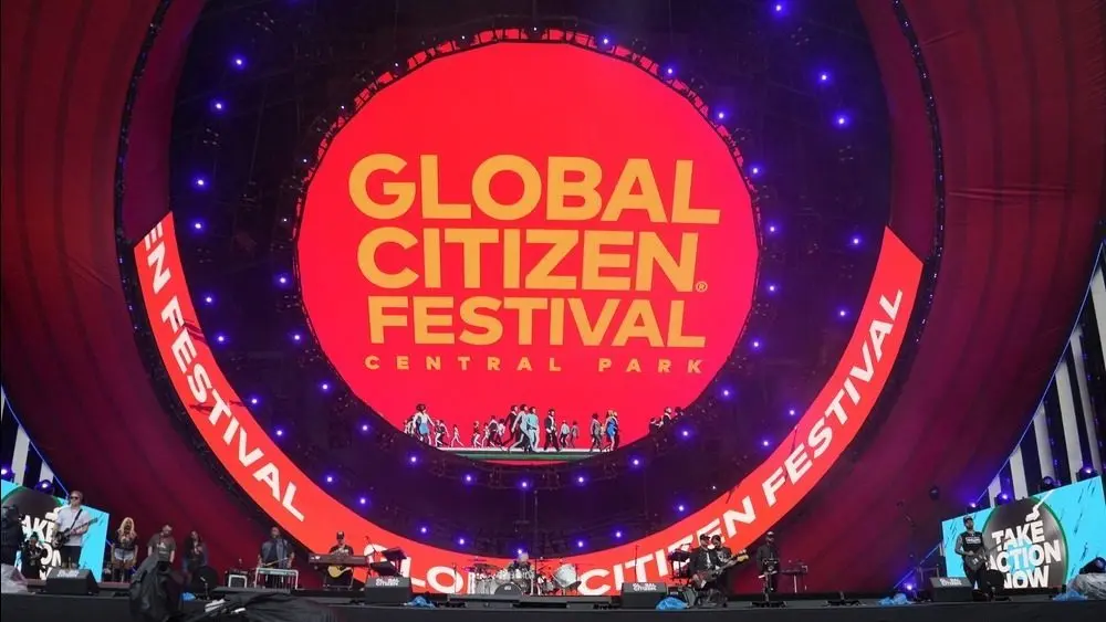 Behind-the-scenes moments at the Global Citizen Festival 2024. New York^ USA - September 28^ 2024