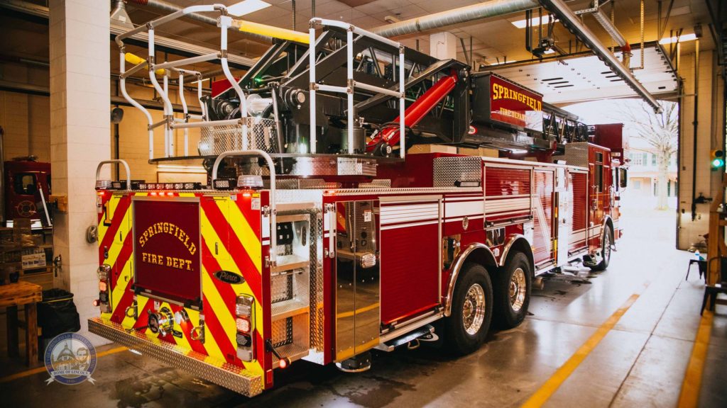 New fire truck ladder and accessories for St. Patrick's Day 2023

Credit: city of Springfield website