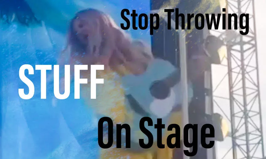 Stop Throwing Stuff On Stage! [VIDEO] 98.7 WNNS