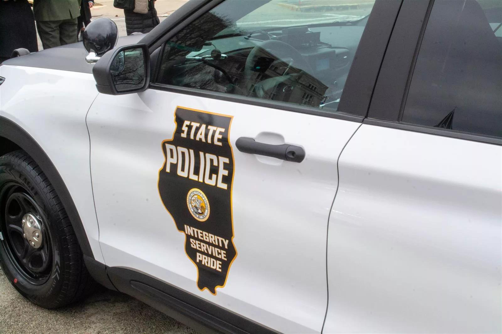An Illinois State Police squad car is pictured in a file photo. This week the agency agreed to hold more public hearings on its assault weapon registration process, although the existing emergency rules governing the process will remain in effect. (Capitol News Illinois file photo by Jerry Nowicki)