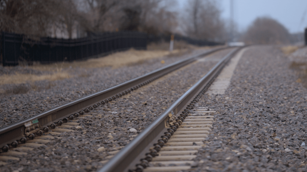 train tracks in central Illinois