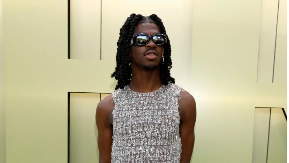 Lil Nas X at the Versace FW23 Show at the Pacific Design Center on March 9^ 2023 in West Hollywood^ CA; LOS ANGELES - MAR 9