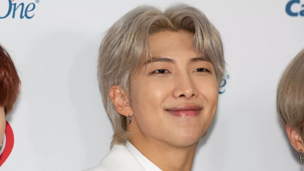 RM of BTS arrives at the Forum Los Angeles in Inglewood^ CA. Los Angeles^ California / USA - December 6 2019