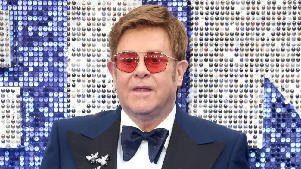 Elton John attends the "Rocketman" UK premiere at Odeon Luxe Leicester Square in London^ UK. London^ United Kingdom - May 20^ 2019