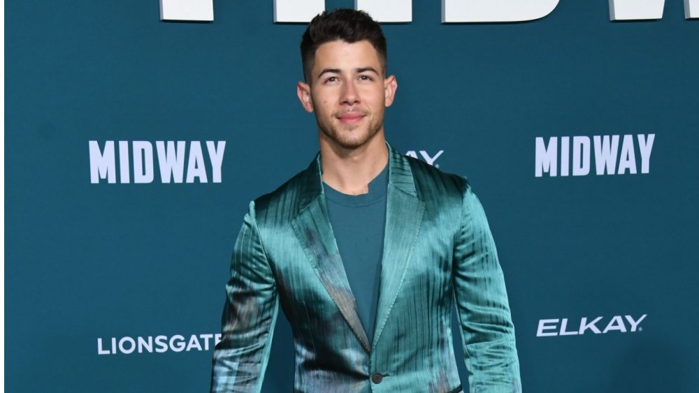 Nick Jonas arrives for the "Midway" Los Angeles Premiere. on November 05 2019 in Westwood^ CA