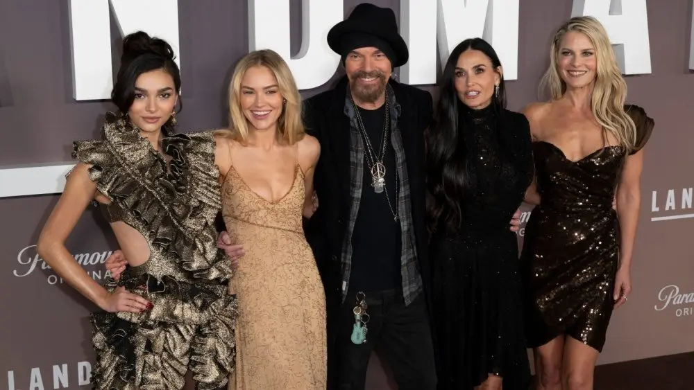 Paulina Chavez^ Michelle Randolph^ Billy Bob Thornton^ Demi Moore and Ali Larter at the premiere for 'Landman' at the Paramount Theatre. LOS ANGELES^ CA. November 12^ 2024