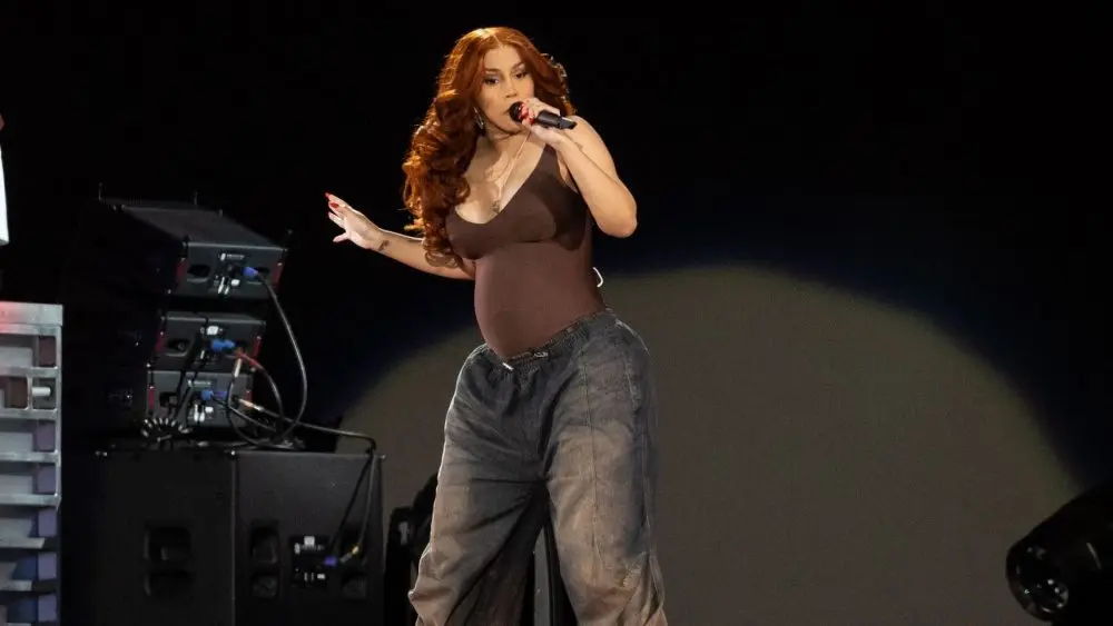 Cardi B performs on stage during 2025 Global Citizen Festival at Central Park's Great Lawn in New York^ NY on September 27^ 2025