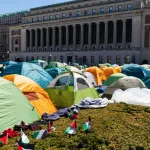 Columbia University protesters occupy hall on campus after defying orders to clear out protest camp