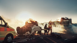 onthecarcrashtrafficaccidentscenerescueteamof