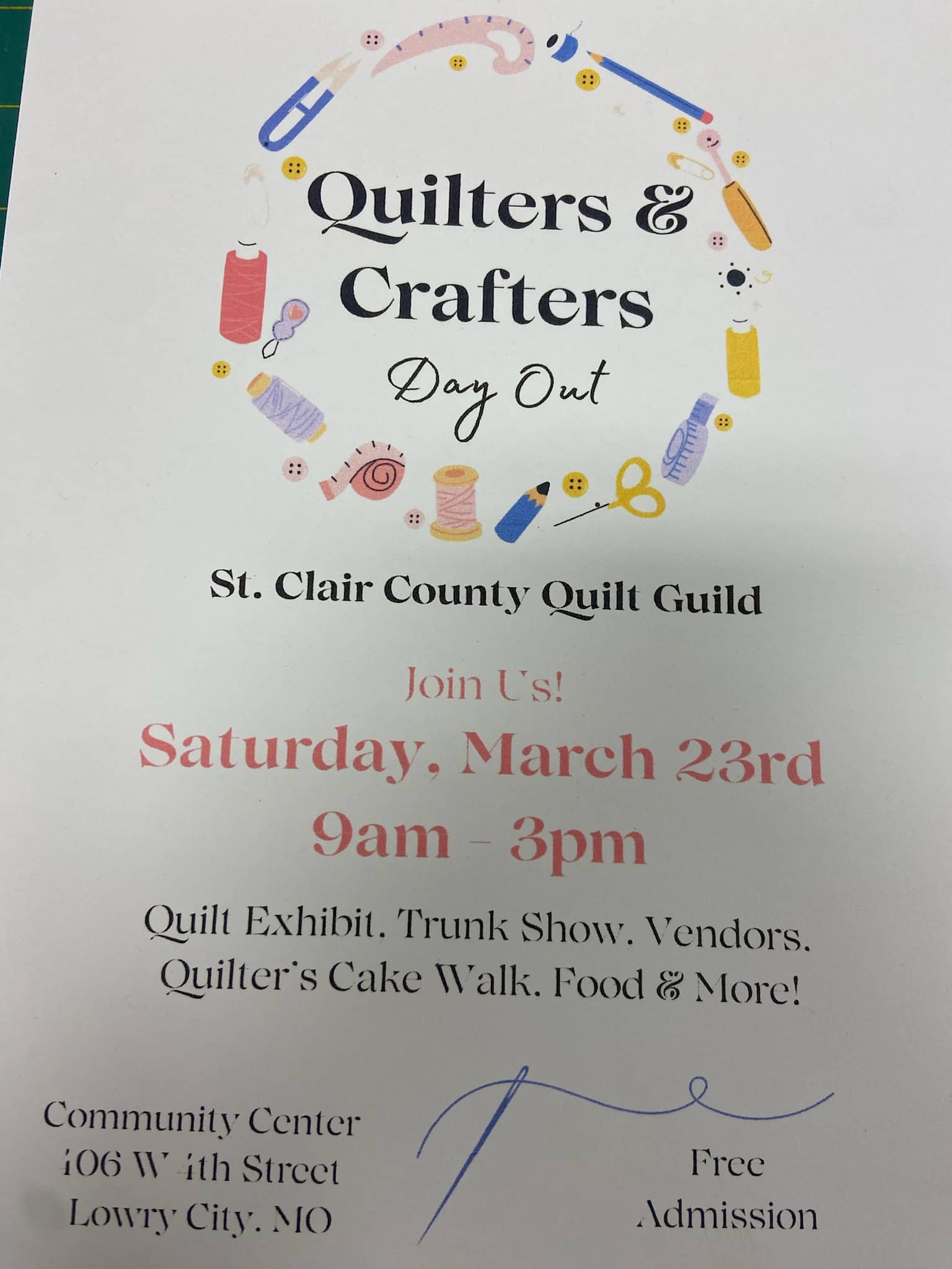 Quilters & Crafters Day Out