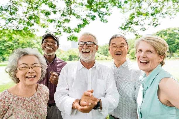 group-of-senior-retirement-friends-happiness-concept