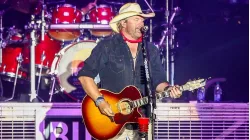 Country singer Toby Keith performs in concert at Country Thunder Arizona on April 8^ 2018 in Florence^ Arizona.