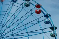 colorfulrideferriswheelinmotioninamusementparkon
