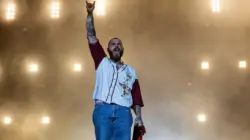 Post Malone at Rock in Rio at the Olympic Park. Rio de Janeiro^ Rio de Janeiro^ Brazil - September 3^ 2022. Singer Post Malone at Rock in Rio at the Olympic Park