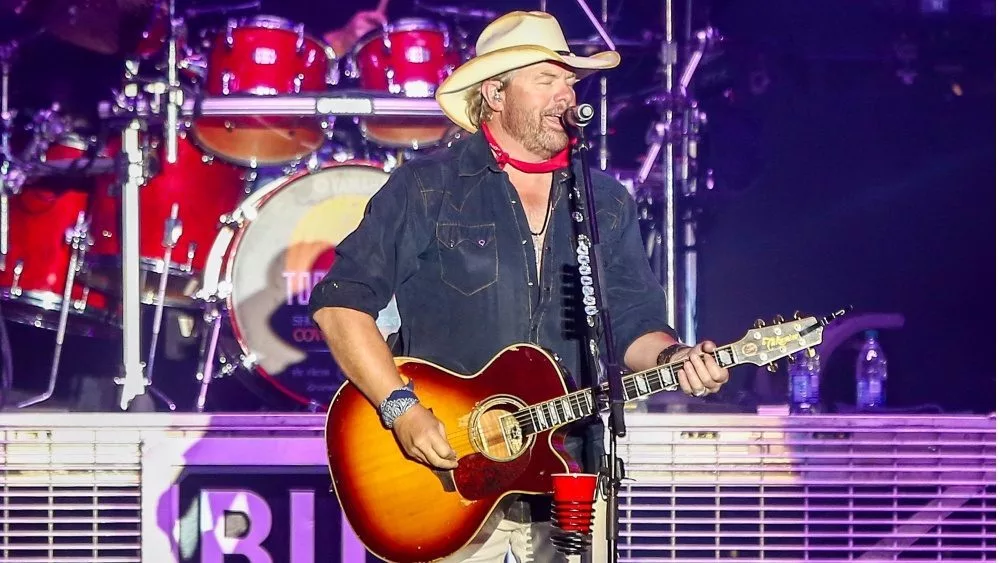 Country singer Toby Keith performs in concert at Country Thunder Arizona on April 8^ 2018 in Florence^ Arizona.