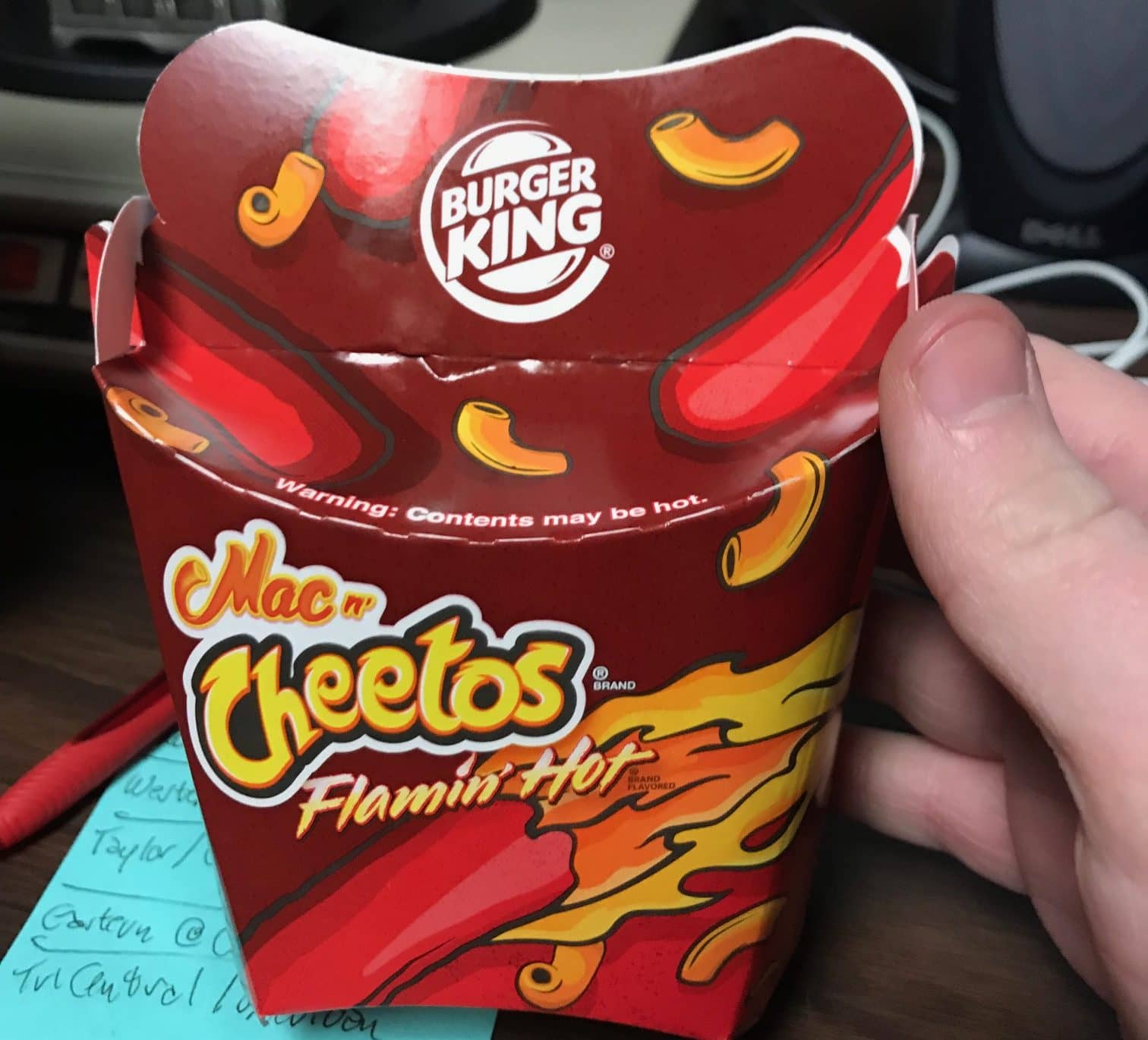 Burger King Flamin' Hot Mac 'n' Cheetos