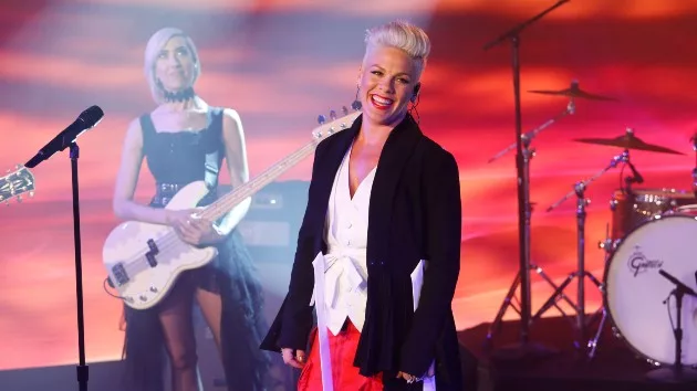 “Let’s get loud”: Pink joins Zoom fundraising call for Kamala Harris
