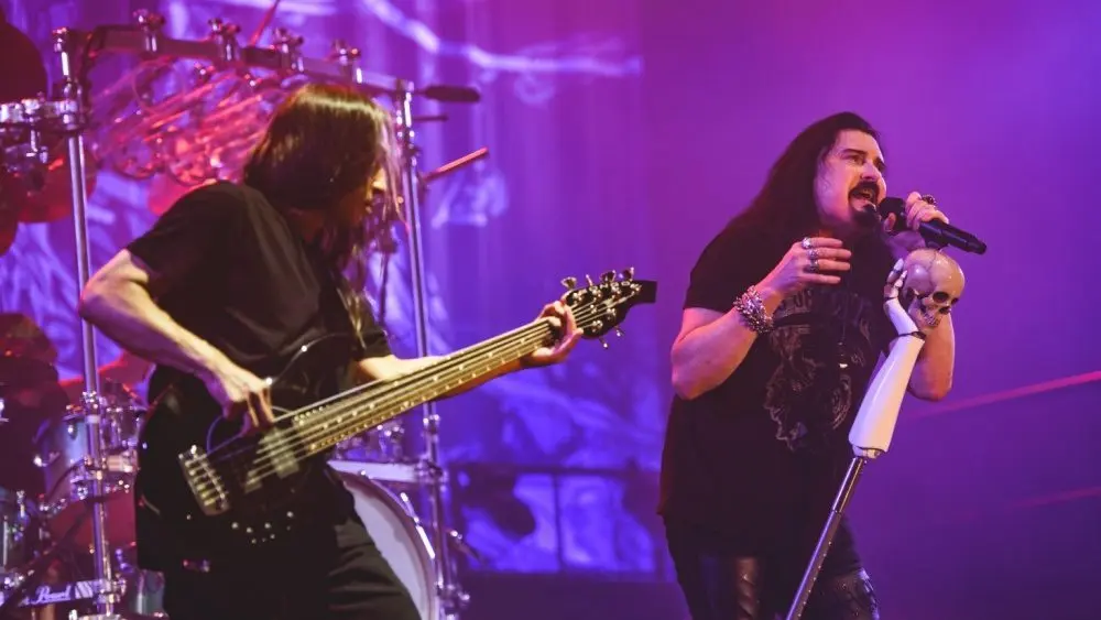 James LaBrie^ singer of Dream Theater preforming on stage at MetalDays Festival in Tolmin^ Slovenia July 24th 2019