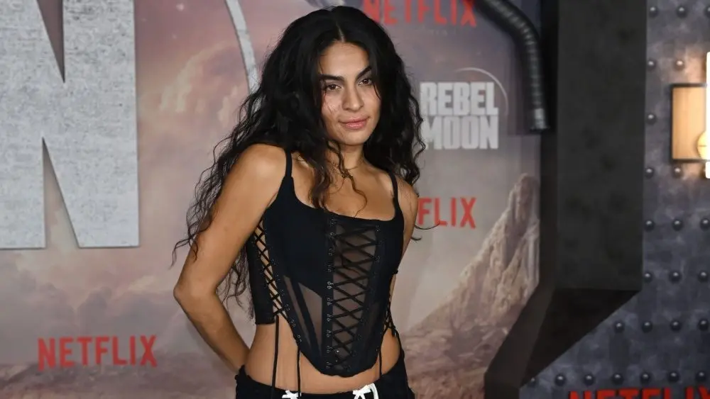 Jessie Reyez at the premiere for Rebel Moon - Part One: A Child of Fire at the TCL Chinese Theatre. LOS ANGELES^ USA. December 13^ 2023