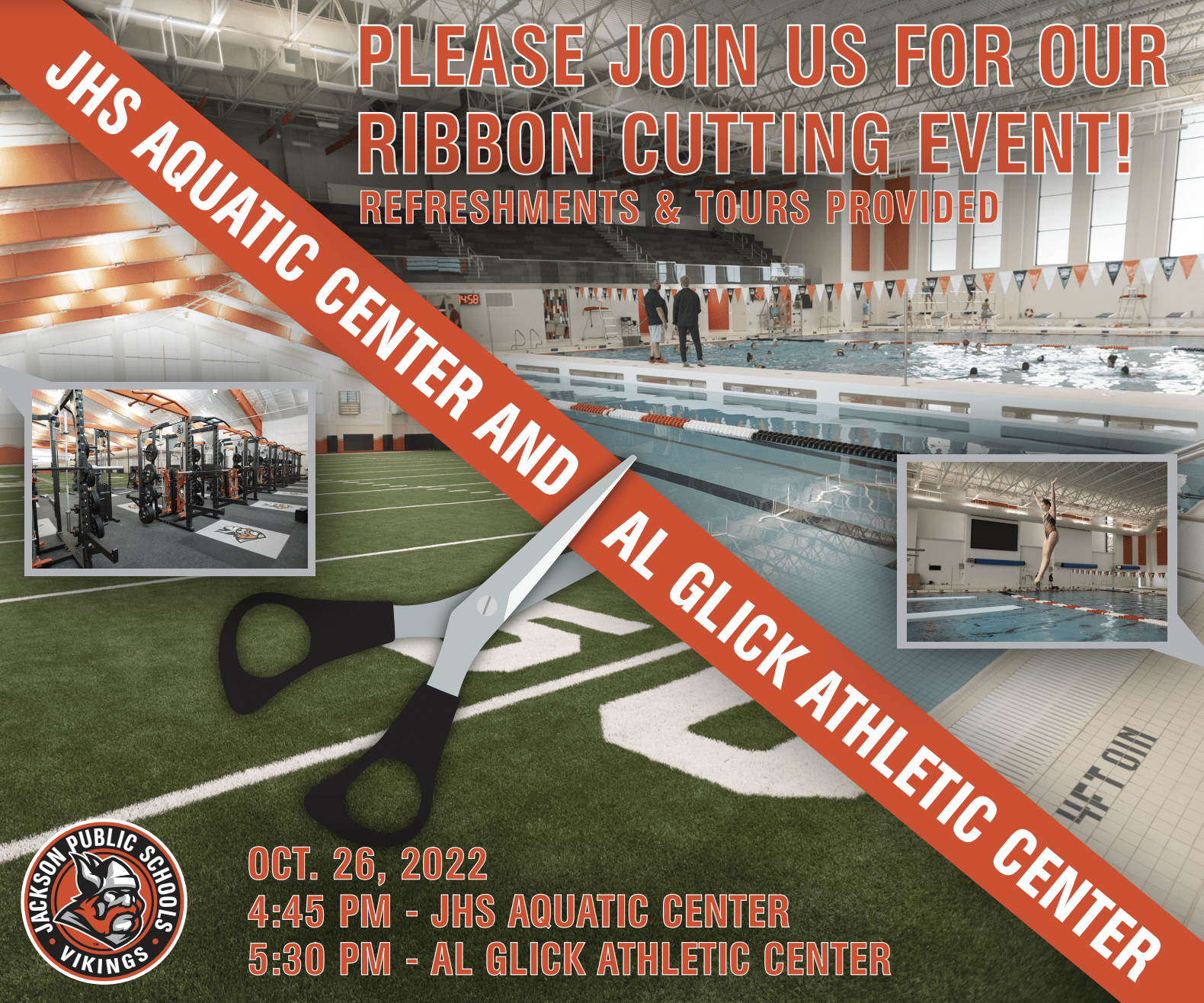 JHS invites public to ribbon cutting ceremony of new aquatic and