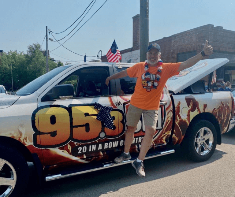 Steve Summers from 95.3 The Bull in the 4th of July Parade