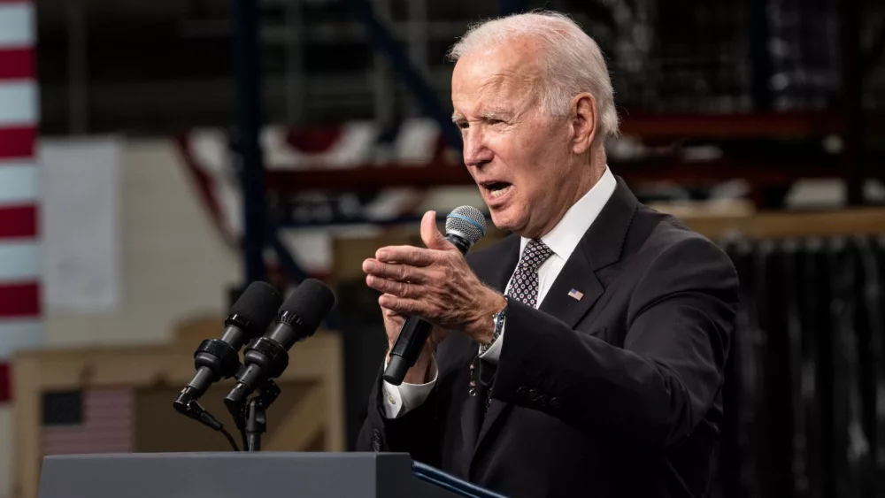 President Joe Biden Jr. delivers remarks at IBM facility. Poughkeepsie^ NY - October 6^ 2022