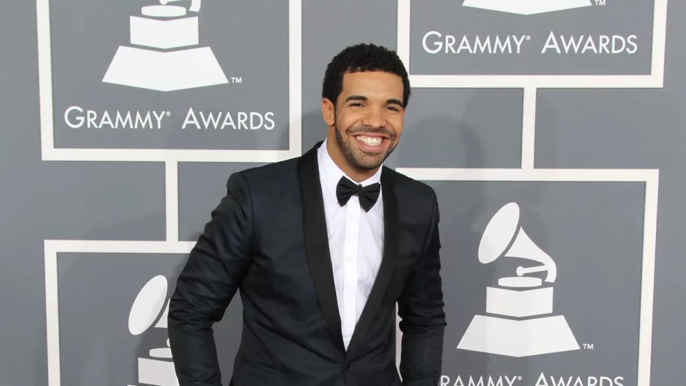 Drake arrives at the 55th Annual Grammy Awards at the Staples Center on February 10^ 2013 in Los Angeles^ CA