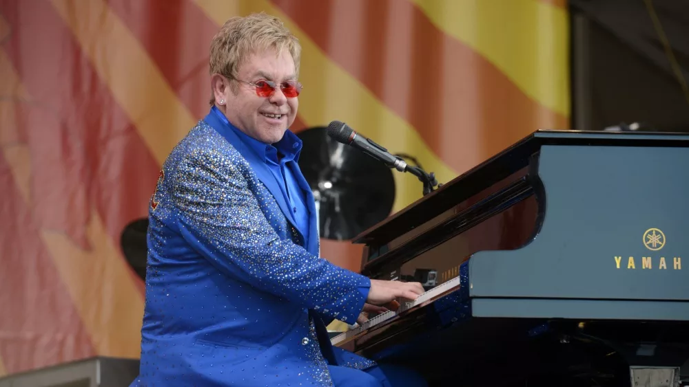 Sir Elton John headlines the New Orleans Jazz and Heritage Festival. New Orleans^ LA - May 2^ 2015