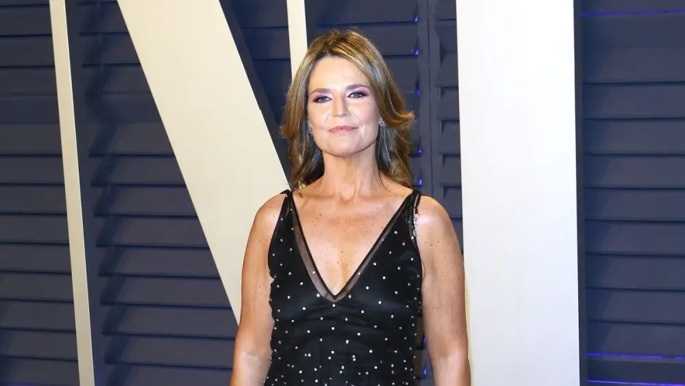 Savannah Guthrie at the 2019 Vanity Fair Oscar Party at The Wallis Annenberg Center for the Performing Arts on February 24^ 2019 in Beverly Hills^ CA