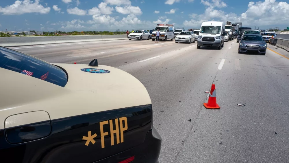 Florida Highway Patrol deputies temporarily closes road