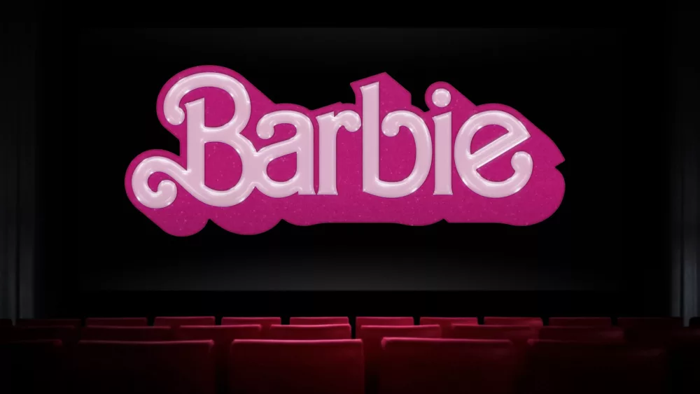 Barbie movie in the cinema.