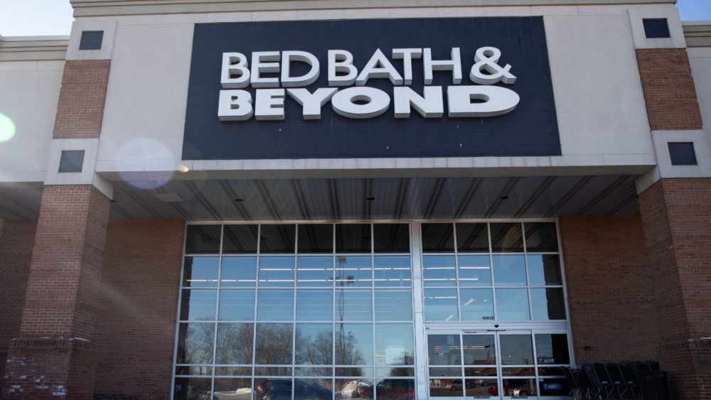 an-exterior-view-shows-a-bed-bath-beyond-store-in-novi-michigan