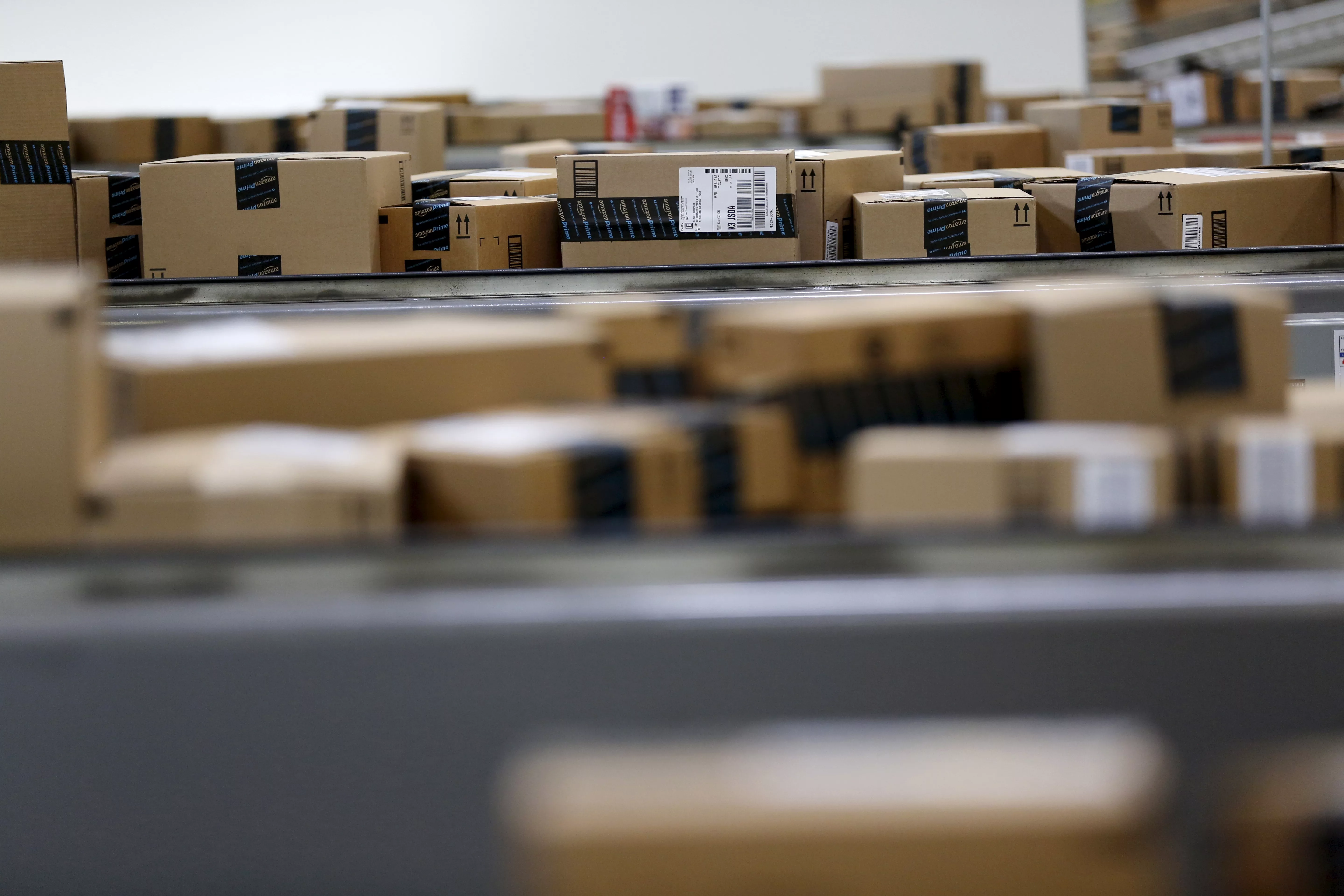 packaged-products-that-are-ready-for-shipment-are-seen-at-an-amazon-fulfilment-center-in-tracy