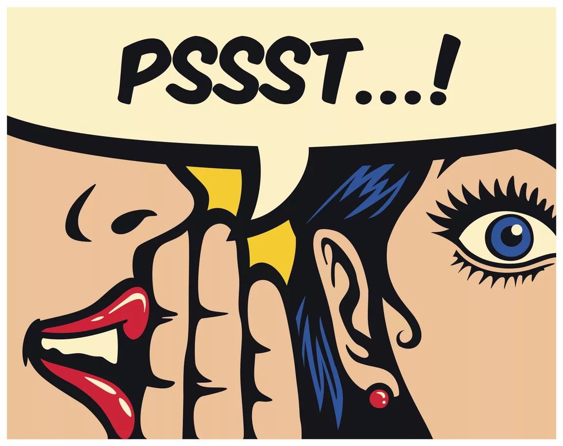 pop-art-style-comics-panel-gossip-girl-whispering-secret-in-ear-word-of-mouth-vector-illustration