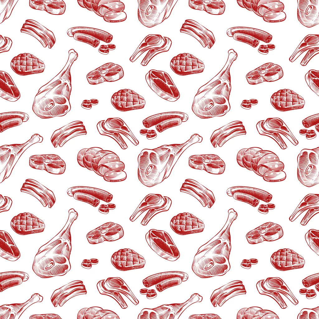 hand-drawn-meat-steak-beef-and-pork-lamb-grill-sausage-seamless-pattern