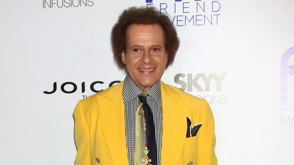 Richard Simmons arrives at the Friend Movement Anti-Bullying Benefit Concert at the El Rey Theater on July 1^ 2013 in Los Angeles^ CA