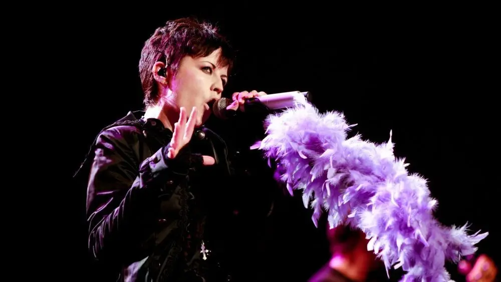 Dolores O'Riordan (+)^ singer of The Cranberries^ during their concert at the Sambil Center Amphitheater Caracas DC Venezuela; October 05 2010