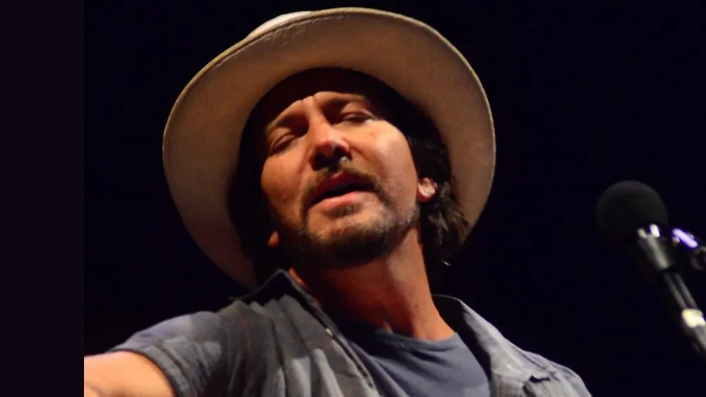 Eddie Vedder performed at the Bourbon Beyond A New Bourbon^ Food Music Festival In-One in Louisville^ Kentucky^ United State on September 23^ 2017
